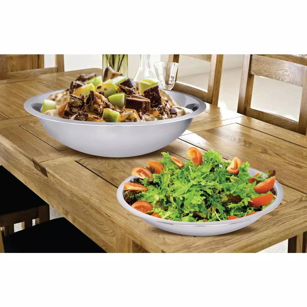 Unbranded Stainless Steel Mixing Bowl Set, 2-Piece (7.6 Qt. and 4.6 Qt.)