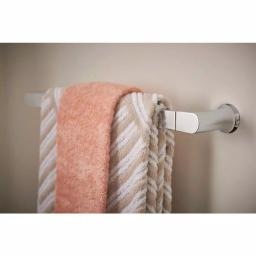 MOEN Genta 3-Piece Chrome Bath Hardware Set: 18 in. Towel Bar, Hand Towel Bar & Toilet Paper Holder thumbnail 2