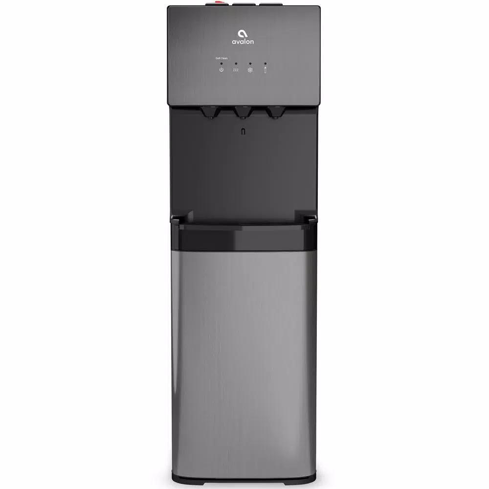 Avalon A5BLK Self-Cleaning Bottleless Water Cooler Dispenser, Black Stainless Steel