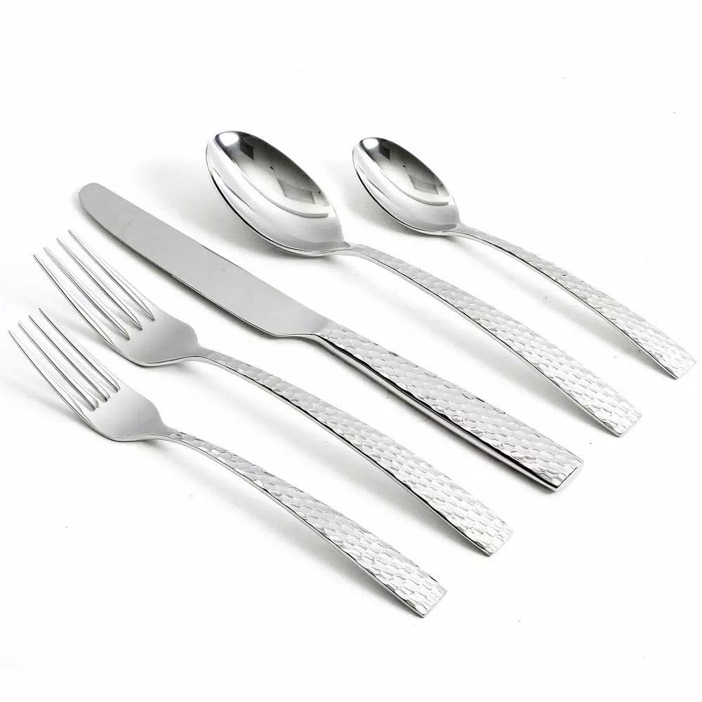 GIBSON elite Gibson Braid 20-Piece Stainless Steel Flatware Set, Service for 4