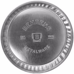 Behrens 1 Gal. Galvanized Steel Utility Pan, Seamless Round Design thumbnail 5
