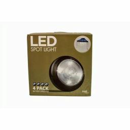 DEERPORT DECOR 4-Light LED Outdoor Spot Light Set for Gazebos and Camping Tents (2-Pack) thumbnail 2