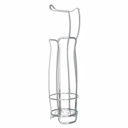 interDesign Axis Freestanding Toilet Paper Holder Plus in Chrome thumbnail 2