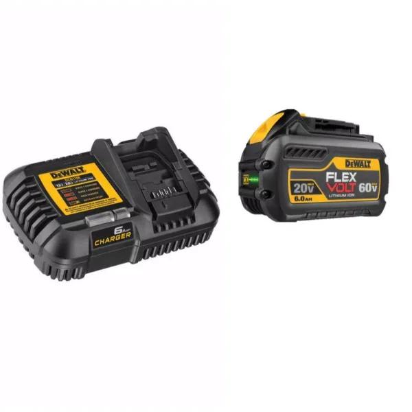 DEWALT FLEXVOLT 6.0 Ah 20V/60V MAX Lithium-Ion Battery and 6 Amp Charger Kit