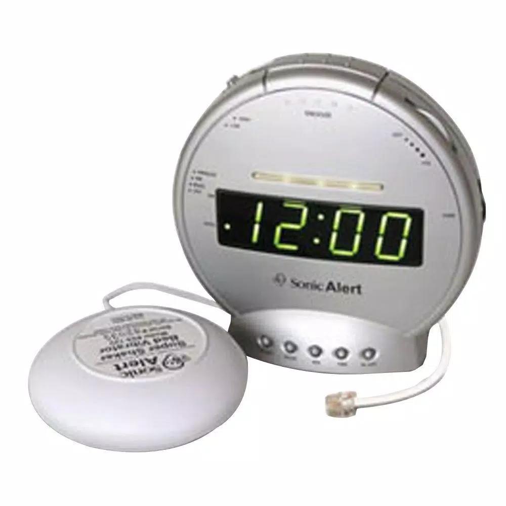Sonic Alert Digital Alarm Clock with Telephone Signaler and Bed Vibrator
