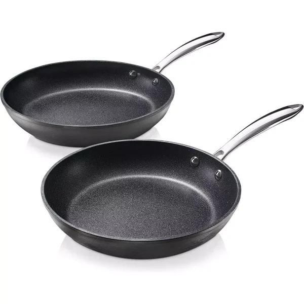 Granitestone Pro 2-Piece Hard Anodized Aluminum Diamond Infused Nonstick Fry Pan Set, 10 in. & 11.5 in.