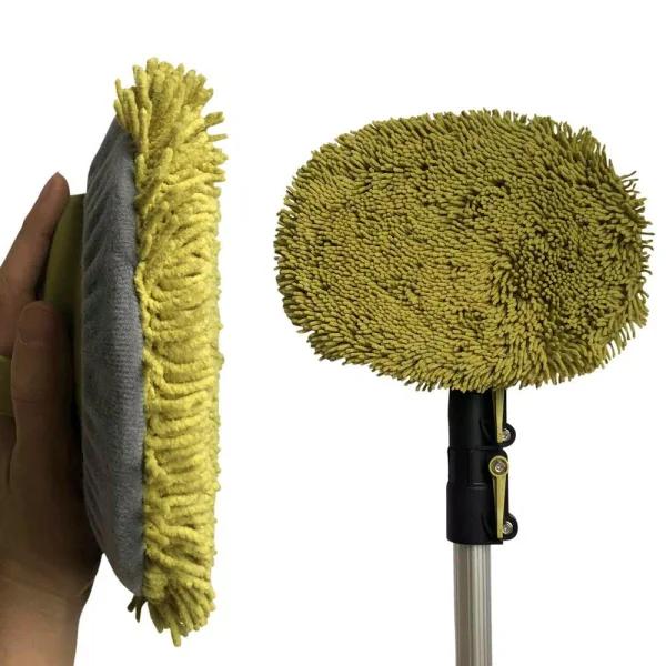 DocaPole 12 ft. Telescopic Extension Pole with Microfiber Chenille Wall Duster and Cleaning Head