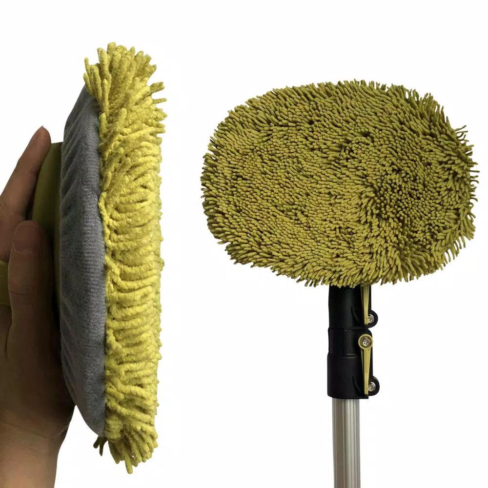 DocaPole 12 ft. Telescopic Extension Pole with Microfiber Chenille Wall Duster and Cleaning Head