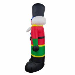 ALEKO's 8 ft. Christmas Inflatable Nutcracker with LED Lights and UL Certified Blower thumbnail 5