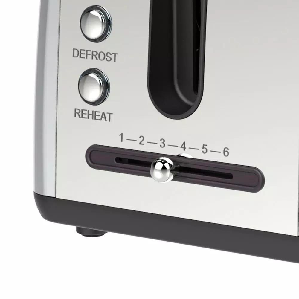 Brentwood Appliances 2-Slice Extra-Wide Slot Silver Toaster