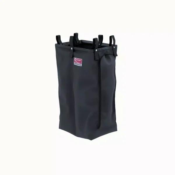 Suncast Commercial Housekeeping Cart Hanging Divided Storage Bag, Black