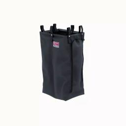 Suncast Commercial Housekeeping Cart Hanging Divided Storage Bag, Black thumbnail 1