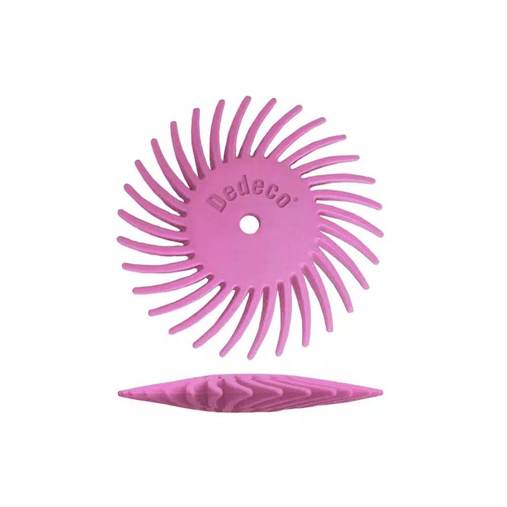 Dedeco Sunburst 7/8 in. Knife-Edge Radial Discs, 600-Grit Pumice, 12-Pack