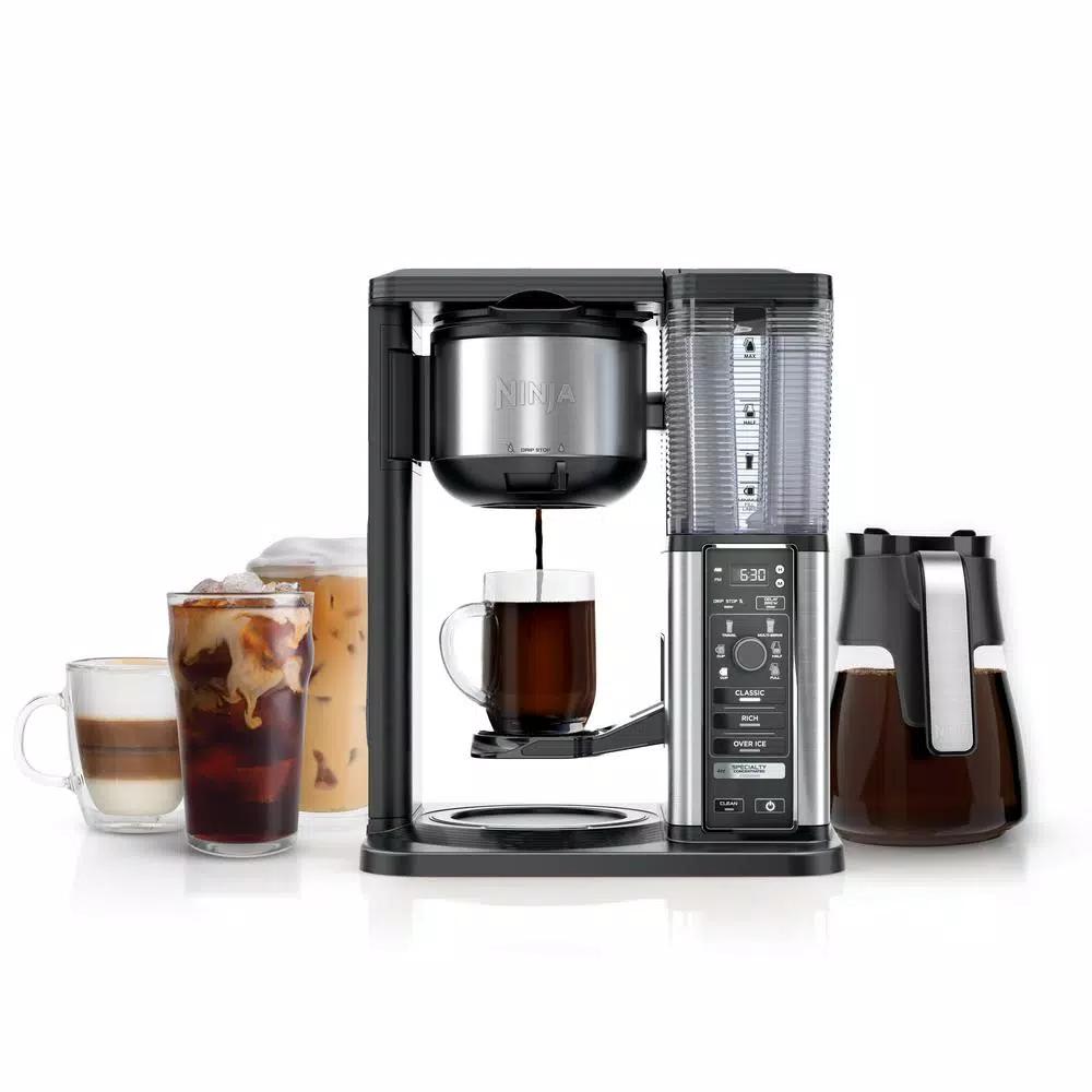 Ninja Specialty Coffee Maker with Fold-Away Frother, Drip Coffee Machine, Black