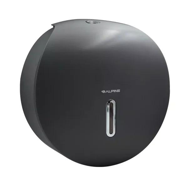 Alpine Industries Gray Jumbo Toilet Paper Dispenser - Durable ABS Plastic Wall Mount