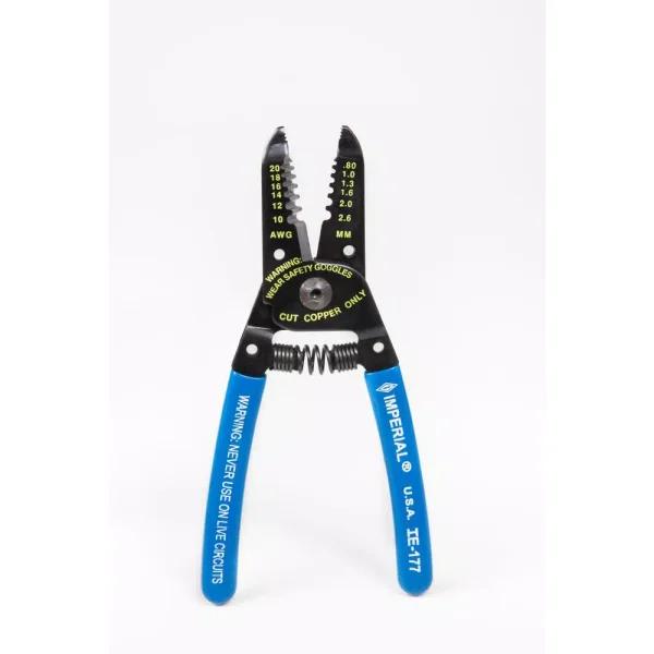 Imperial 10 in. Wire Stripper and Cutter with Comfort Grip