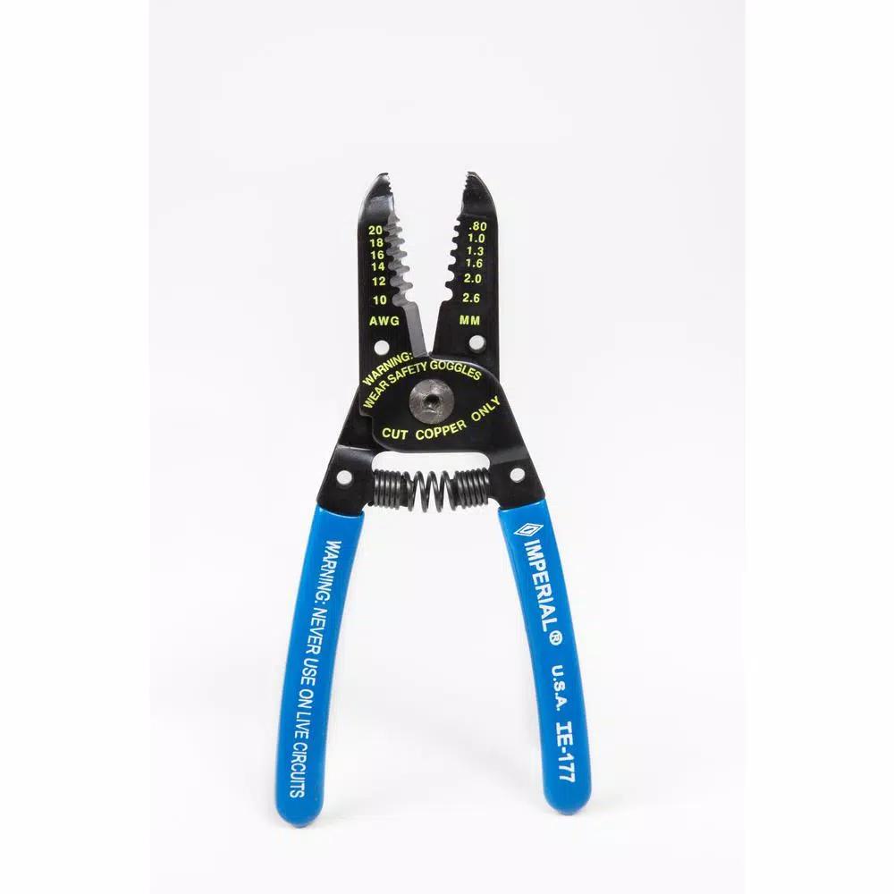 Imperial 10 in. Wire Stripper and Cutter with Comfort Grip