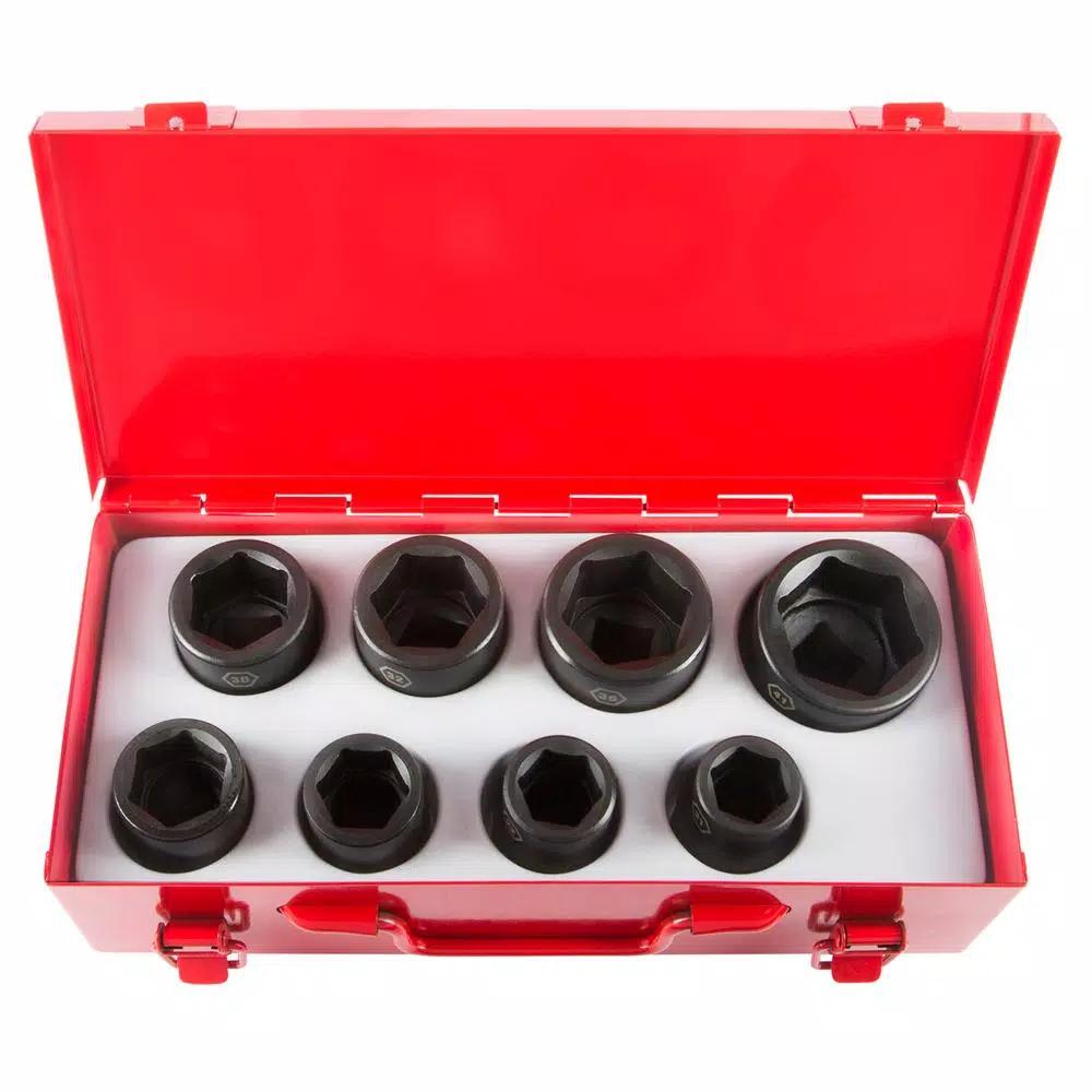 Steelman PRO 79246 3/4 in. Drive 6-Point Metric Impact Socket Set, 8-Piece