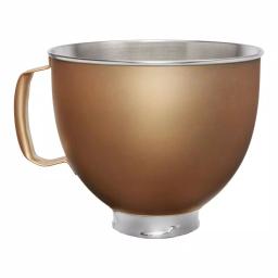 KitchenAid 5 Qt. Stainless Steel Mixing Bowl, Gold Metallic Finish, for Tilt-Head Stand Mixers thumbnail 1