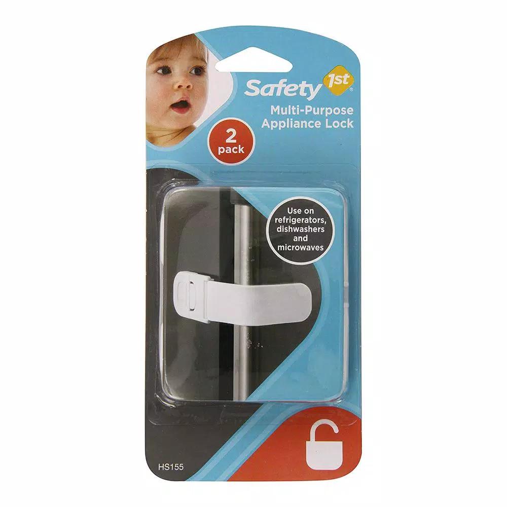 Safety 1st Multi-Purpose Appliance Latch Child Safety Locks, 2-Pack, White