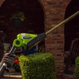 Earthwise 20V Cordless Pole Hedge Trimmer, 20 in. Blade, 2 Ah Battery and Charger Included thumbnail 8