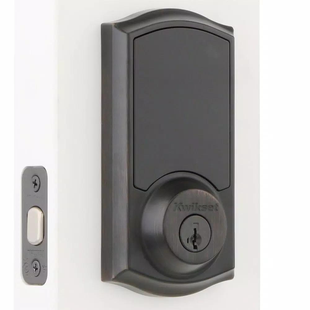 Kwikset SmartCode 916 Z-Wave Smart Deadbolt with SmartKey Security, Venetian Bronze