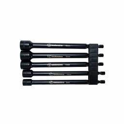 Industro 8-13mm Metric Magnetic Power Nut Setter Set, 5-Piece S2 Steel Impact Rated thumbnail 1