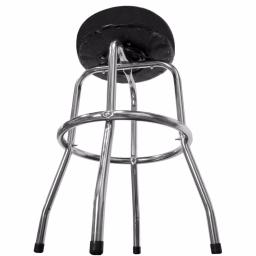 WEN 300 lb. Capacity Chrome-Plated Swivel Shop Bar Stool with Padded Vinyl Cushion thumbnail 3