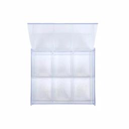 Mind Reader Clear Acrylic 6-Compartment Tea Bag Organizer and Pantry Storage Container with Lid thumbnail 4