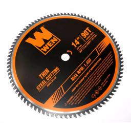 WEN 14 in. 90-Tooth Carbide-Tipped Metal Saw Blade for Thin Steel thumbnail 4