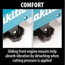 Makita 14 in. 61 cc Gas Power Cutter with Bonus 14 in. Segmented Rim Diamond Blade thumbnail 11
