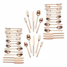 Home Decorators Collection Brenner 40-Piece Copper Finish 18/0 Stainless Steel Flatware Set, Service for 8 thumbnail 8
