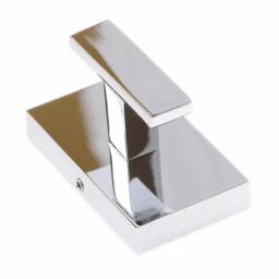 Italia Genoa Single Robe Hook, Polished Chrome, Solid Brass thumbnail 2