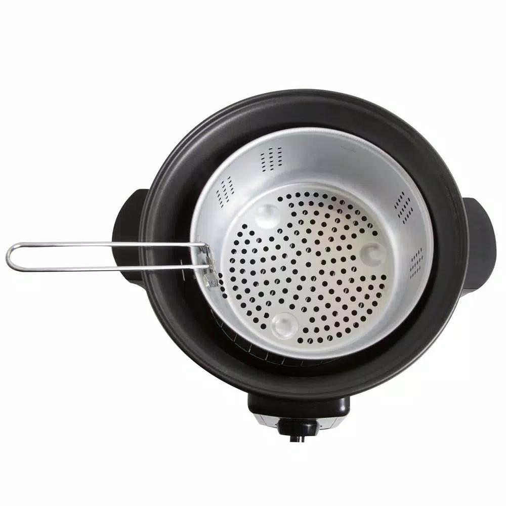 Continental 5.8 Qt. Electric Deep Fryer and Multi-Cooker, Stainless Steel