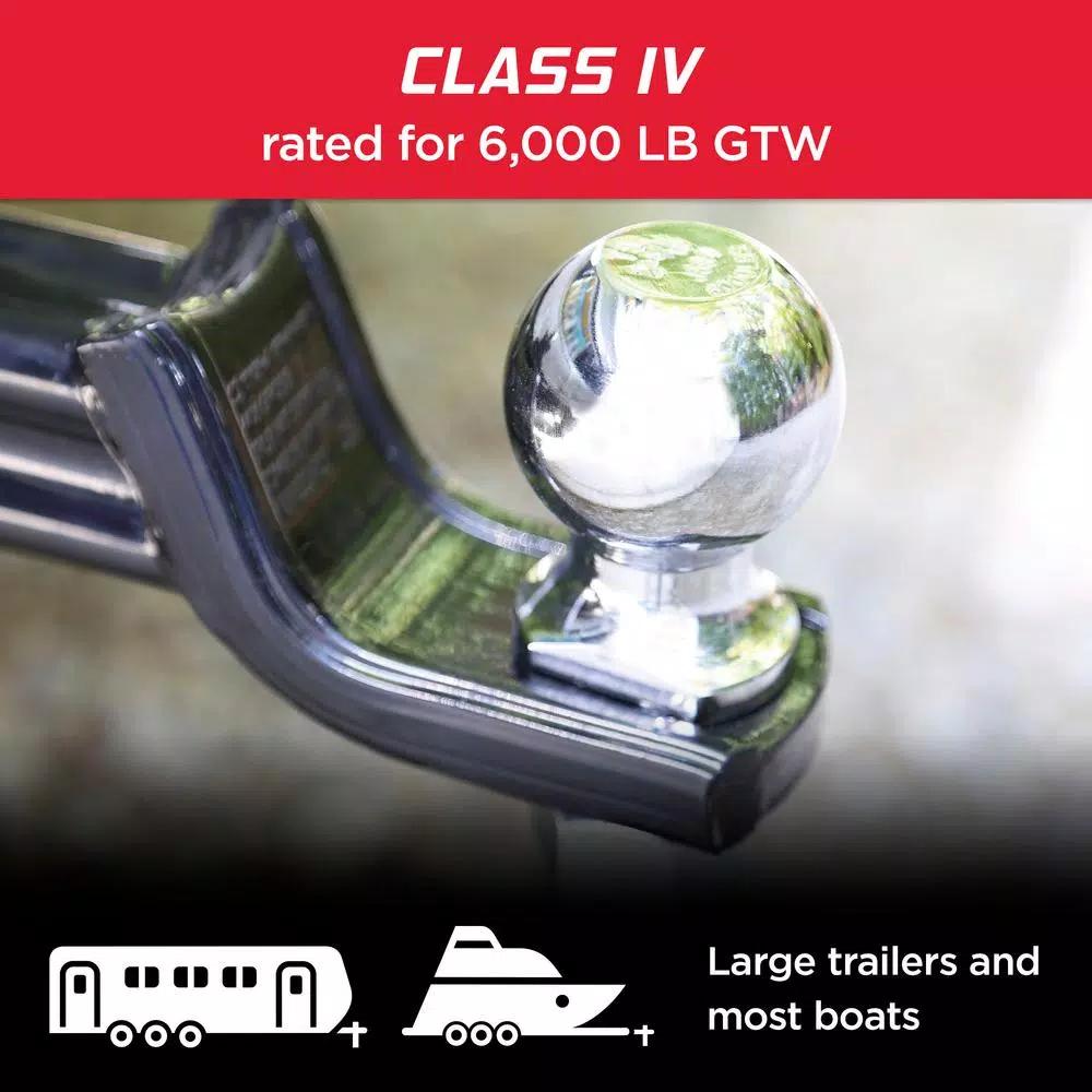 TowSmart 6,000 lb. Capacity Chrome Hitch Ball, 2-5/16 in. Diameter, 1 in. x 2 in. Shank
