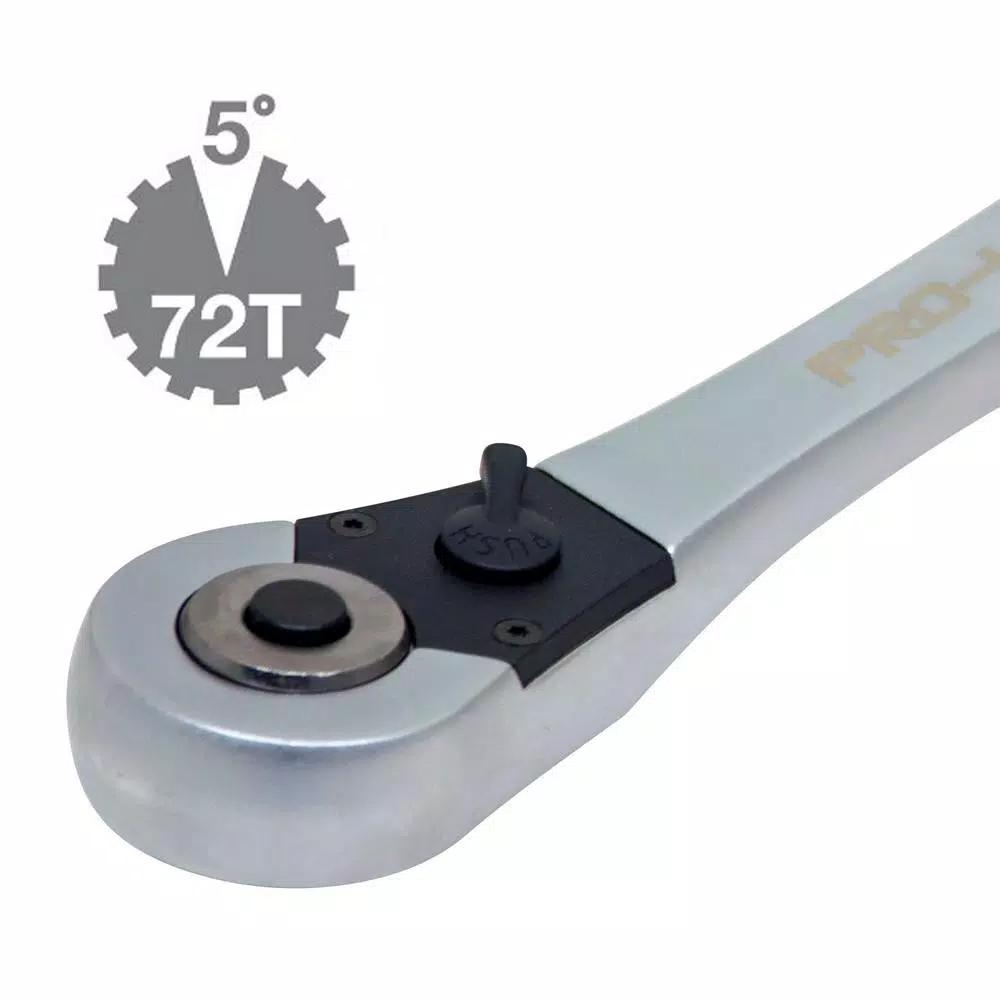 Pro-Lift MPS01001 3-in-1 Go-Through Ratchet Set with 1/4 in., 3/8 in., and 1/2 in. Drive Adaptors