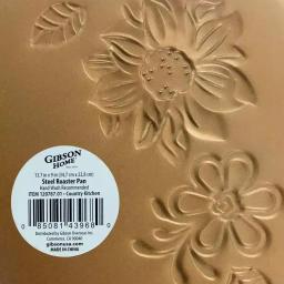 Gibson Home Gibson Country Kitchen Copper Embossed Carbon Steel 13.75 in. Roasting Pan thumbnail 3