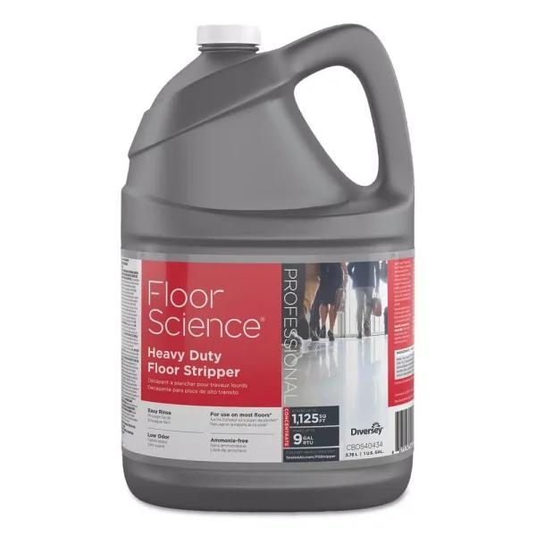 Diversey Floor Science Heavy-Duty Floor Stripper Liquid, 1 Gallon (4 per Carton)