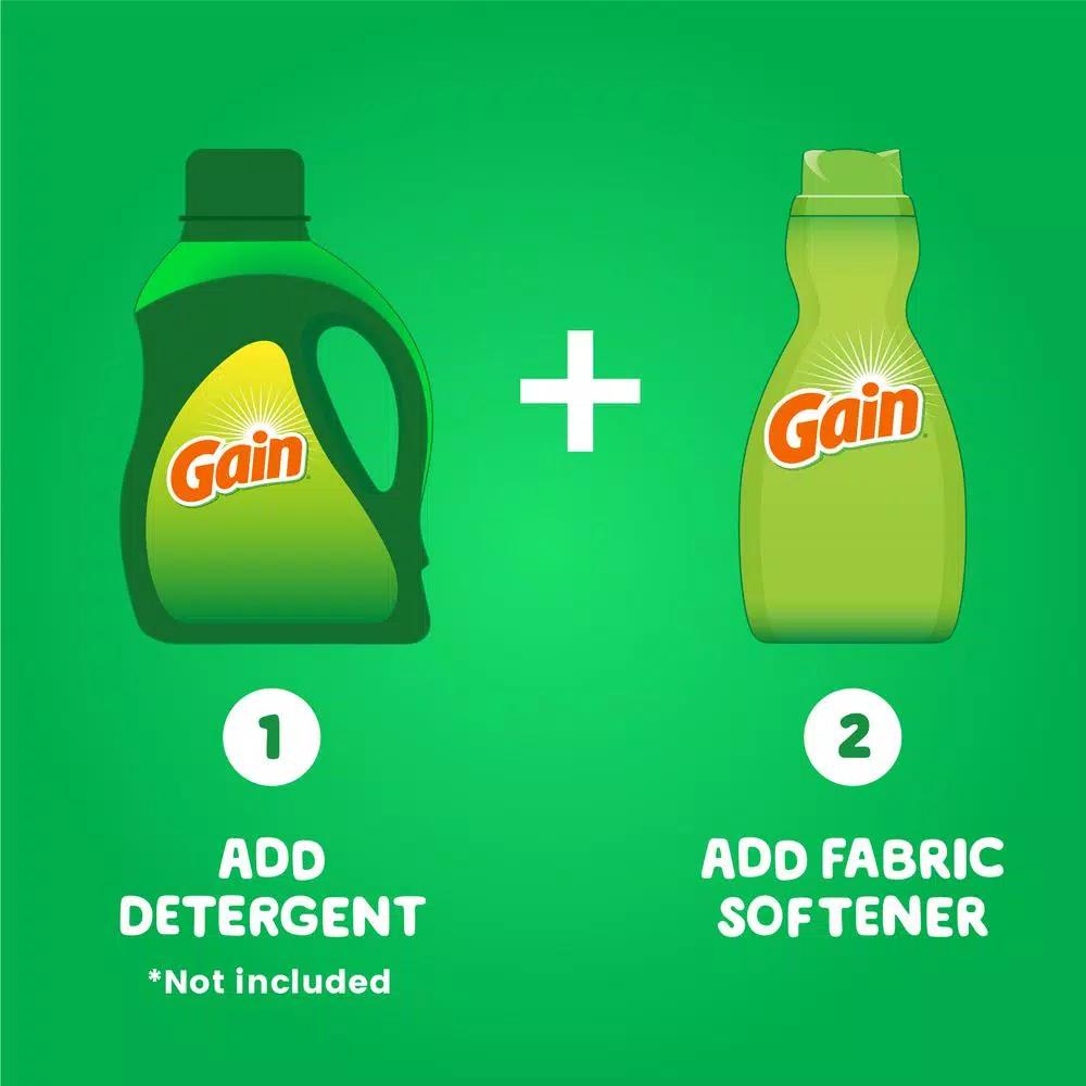 Gain Original Scent Liquid Fabric Softener, 51 oz (60 Loads), 8-Pack