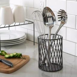 Laura Ashley Speckled Cutlery Basket in Grey thumbnail 4