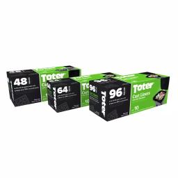 Toter 96 Gallon Trash Can Liners, 1.1 Mil Thick, 10-Count thumbnail 2
