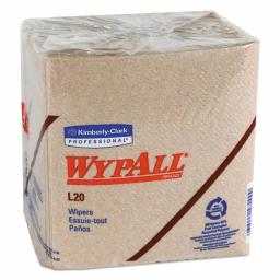 Wypall L20 2-Ply Brown Paper Wipers, 12.5 x 13.25 in, 68/Pack, 12 Packs Per Carton thumbnail 1