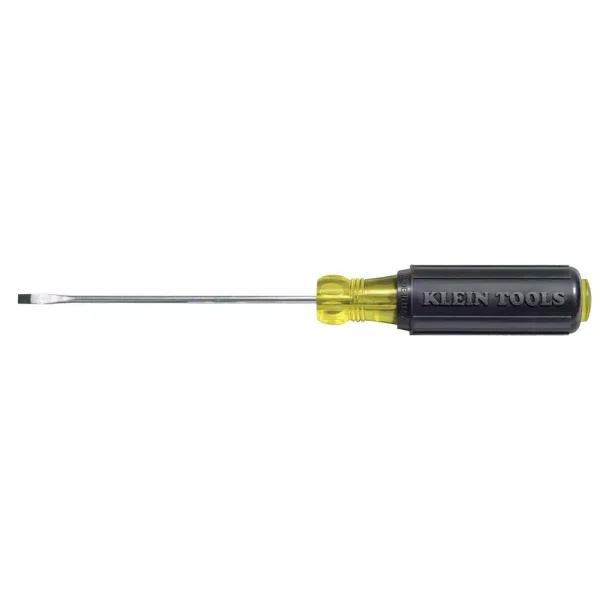 Klein Tools 3/32 in. Mini Flat Head Screwdriver with 3 in. Round Shank and Cushion-Grip Handle