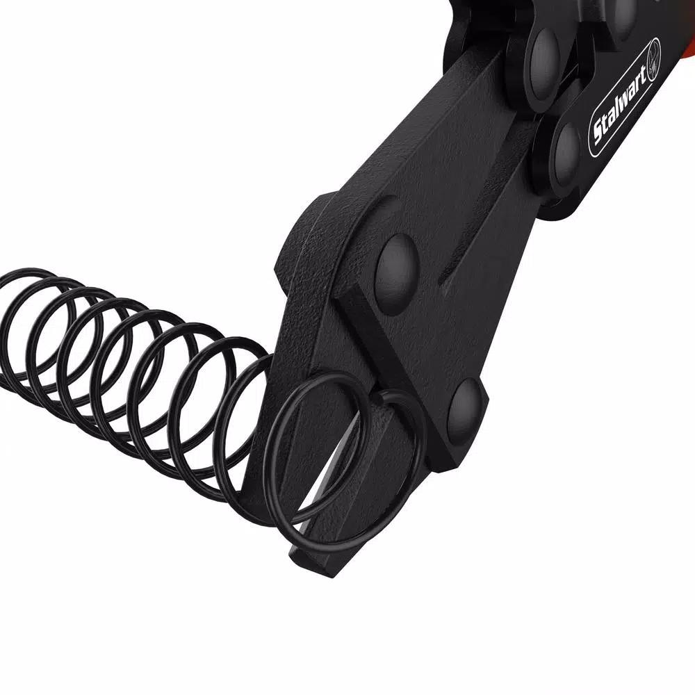 Stalwart 8 in. Mini Wire and Bolt Cutters with Compound Action Hinge