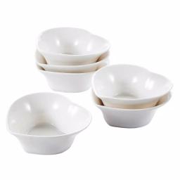 MALACASA 3.5 in. White Ceramic Ramekins Set of 6 - Porcelain Souffle Dishes thumbnail 1