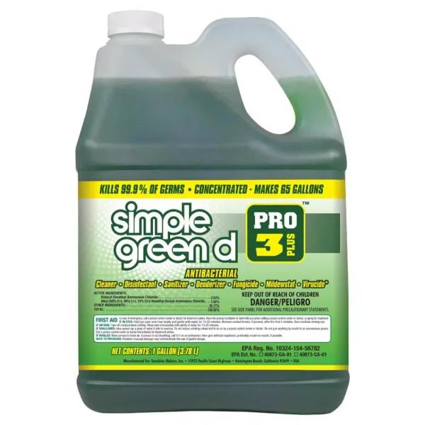 Simple Green d Pro 3 Plus 1 Gal. Herbal Scent Antibacterial Cleaner and Disinfectant