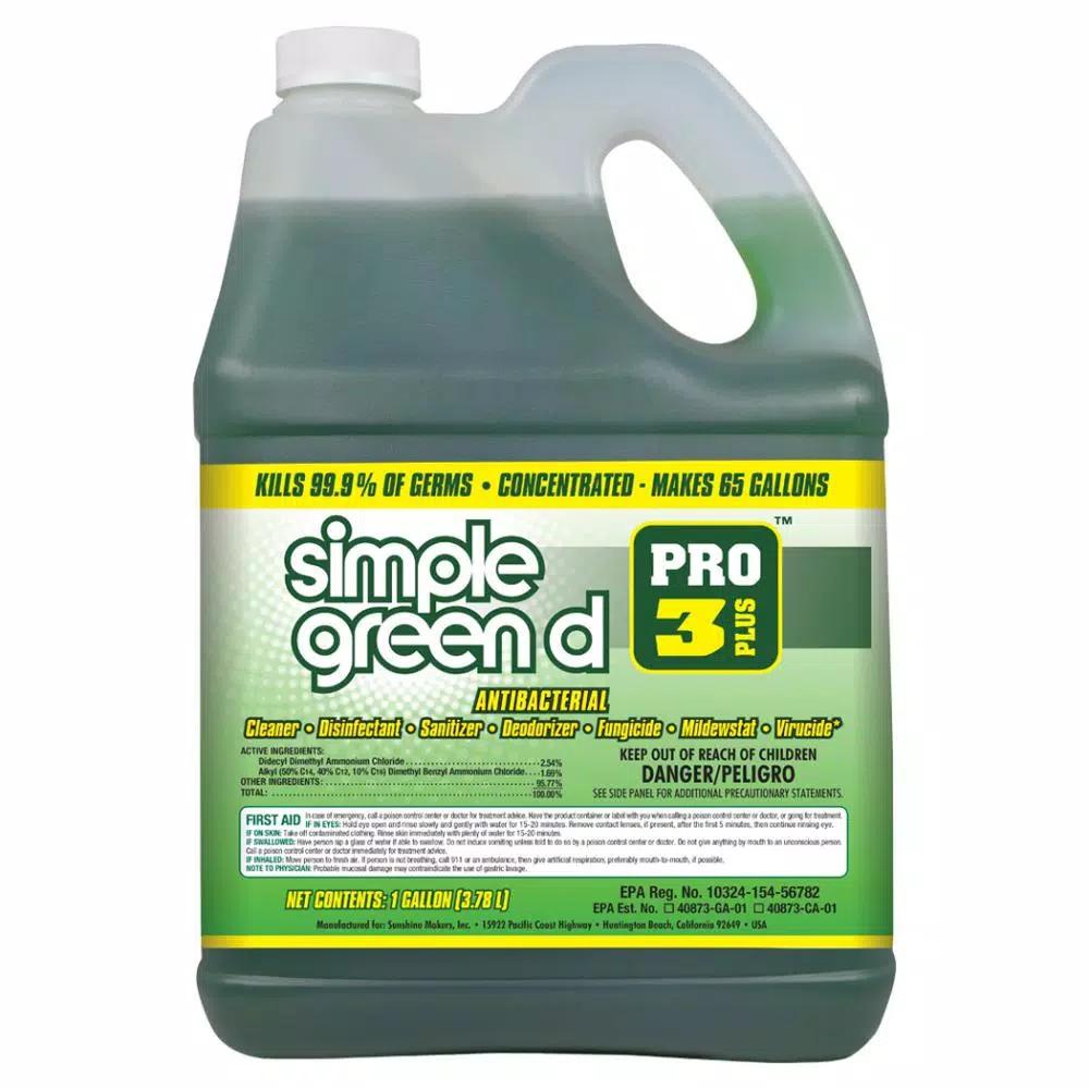 Simple Green d Pro 3 Plus 1 Gal. Herbal Scent Antibacterial Cleaner and Disinfectant