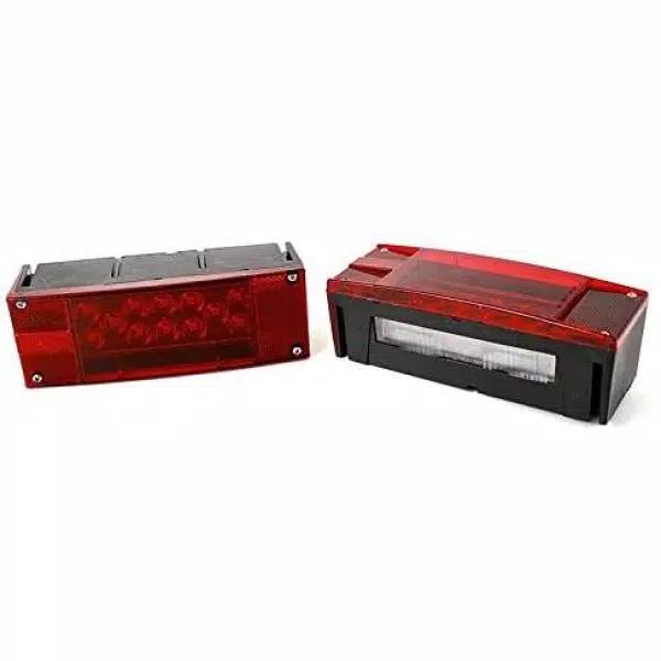 MaxxHaul 12V LED Submersible Rectangular Trailer Light Kit with All-Copper Wiring Harness