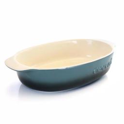 Gibson Oval Stoneware Bake Pan, 2.5 Qt. Capacity, Black thumbnail 1
