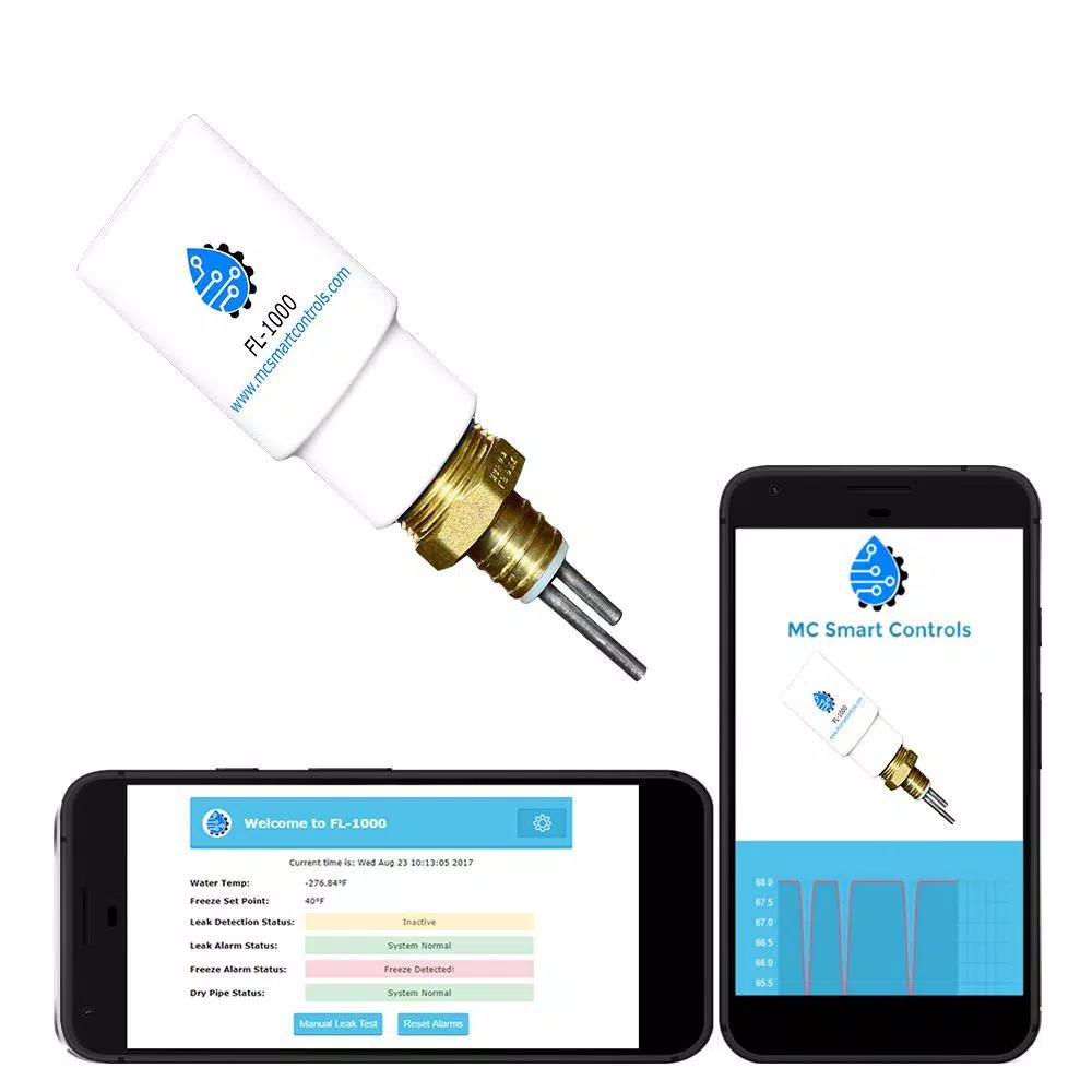 Unbranded FL-1000 Smart Water Leak and Freeze Detector - Wi-Fi Enabled Sensor